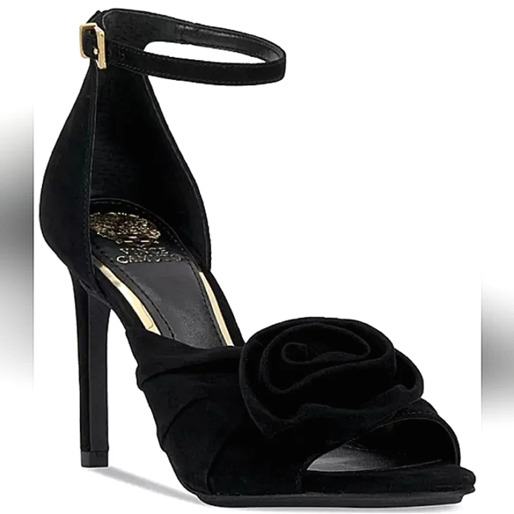New w/Box Vince Camuto Adaline Genuine Suede Ankle Strap Stiletto Dress Sandals - Picture 2 of 9